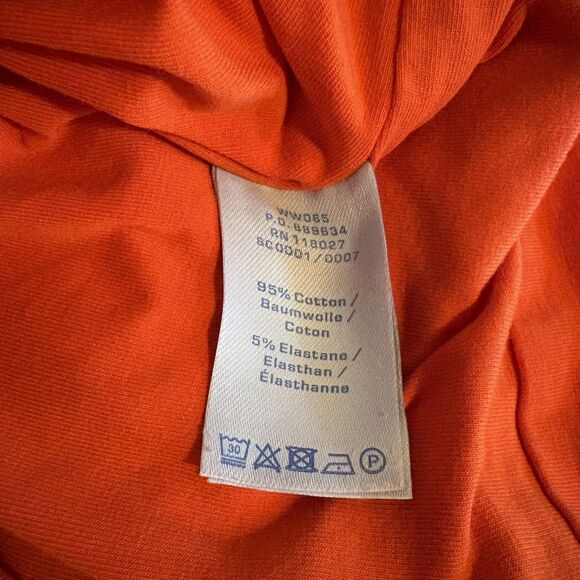 Boden Orange Ruched Cap Sleeve Off Shoulder BodyCon Mini Dress Lined SZ 4‎ Small - Picture 8 of 10